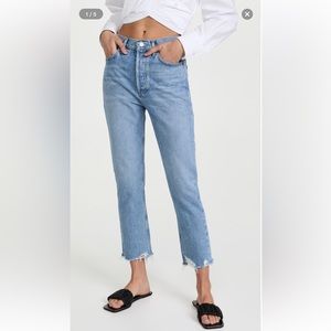 AGOLDE Riley Straight Crop Jeans